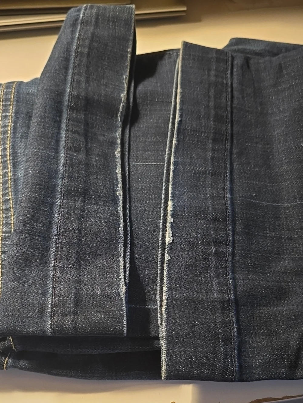 7 For All Mankind Short Inseam Dojo Slim Illusion Jeans Womens 31x30 Blue M-Wash